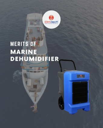 Marine dehumidifier with drain hose